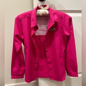 COLUMBIA PFG LONG SLEEVE SHIRT - GIRLS